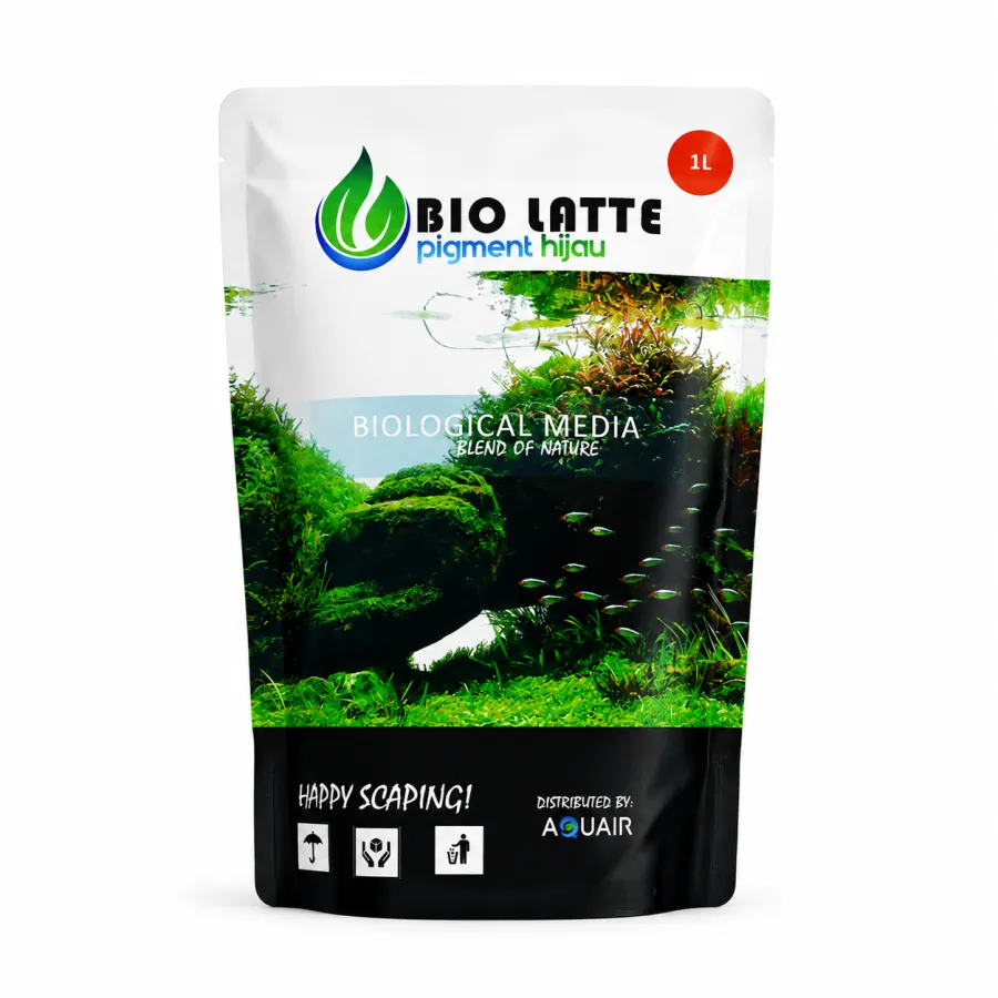 [1 liter] Rumah Bacteri Bio Latte Pigmen Hijau Aquascape